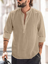 Heren linnen shirt - lichtgewicht casual mode voor zomerdagen - stijlvolle lange mouwen top voor dagelijks gebruik