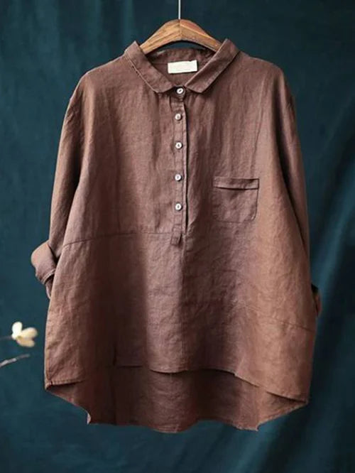 Heren casual shirt van lichtgewicht linnen - ontspannen pasvorm, veelzijdige stijl, gemakkelijk in onderhoud
