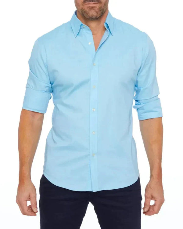 Heren slim fit avondhemd - eigentijdse lange mouwen button-up voor smart-casual evenementen