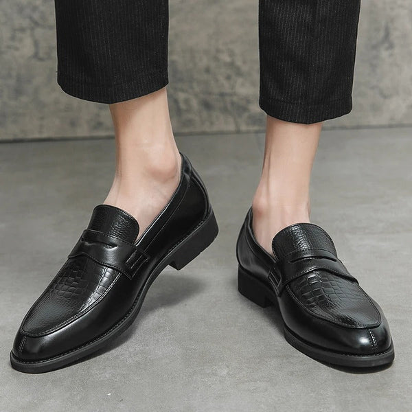Herenschoenen: elegante leren loafers voor kantoor en avondgelegenheden