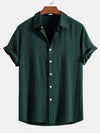 Heren korte mouw shirt - lichtgewicht zomeroutfit met stijlvolle button-up design voor dagelijks gebruik
