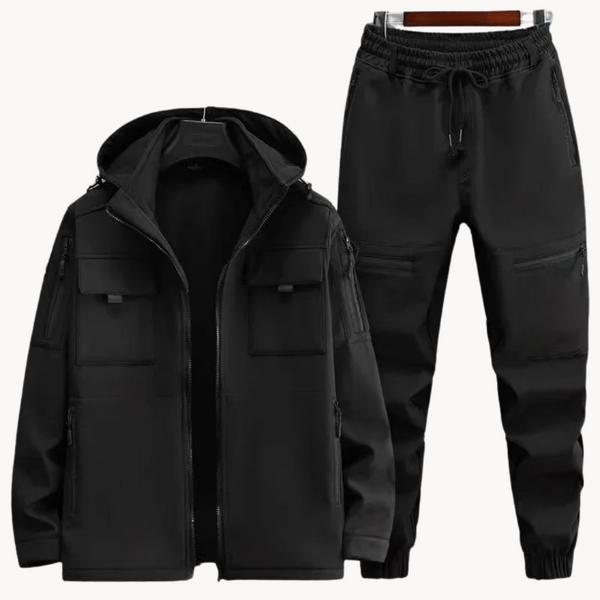 2-delige outdoor fleece set voor heren - waterdichte, weerbestendige uitrusting voor avonturen
