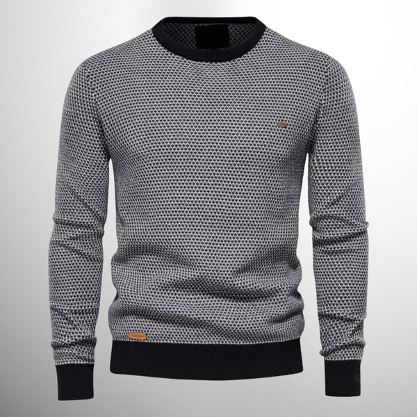 Gebreide trui - stijlvolle mannen crew neck pullover