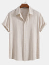 Heren korte mouw shirt - lichtgewicht zomeroutfit met stijlvolle button-up design voor dagelijks gebruik