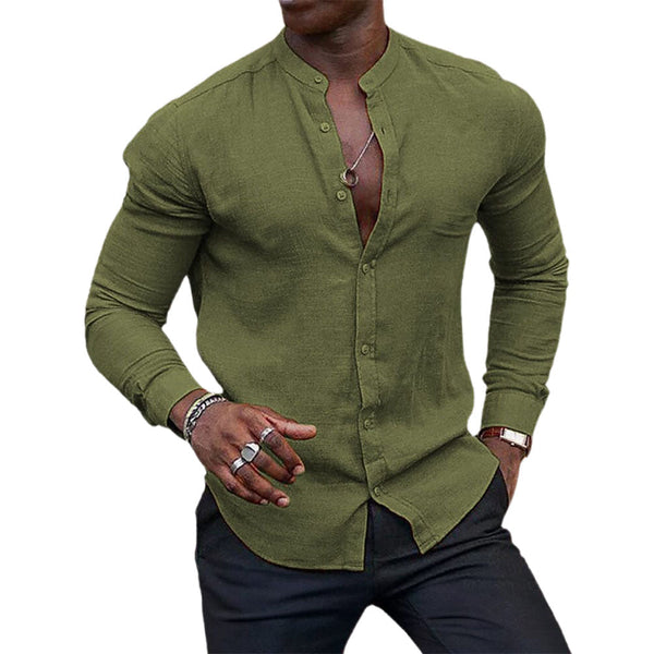 Heren smart casual overhemd - veelzijdig longsleeve