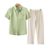 2-delige set voor mannen: casual shirt en broek - relaxte pasvorm voor elke dag