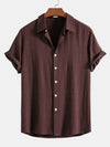 Heren korte mouw shirt - lichtgewicht zomeroutfit met stijlvolle button-up design voor dagelijks gebruik