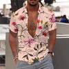 Bloemenprint kortebloes met korte mouwen - kleurrijke zomertop voor mannen