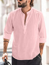 Heren linnen shirt - lichtgewicht casual mode voor zomerdagen - stijlvolle lange mouwen top voor dagelijks gebruik