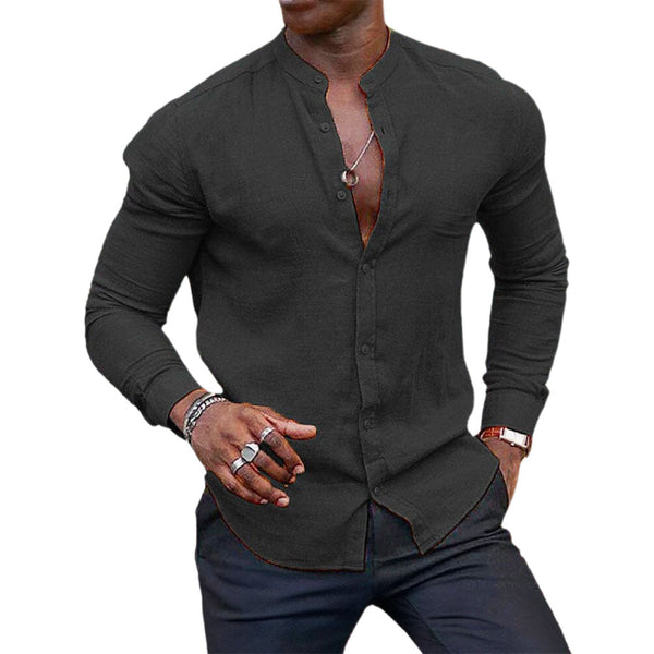 Heren smart casual overhemd - veelzijdig longsleeve