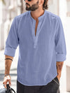 Heren linnen shirt - lichtgewicht casual mode voor zomerdagen - stijlvolle lange mouwen top voor dagelijks gebruik