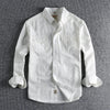 Heren langemouwen werkshirt - stevige stof casual kleding voor elke dag