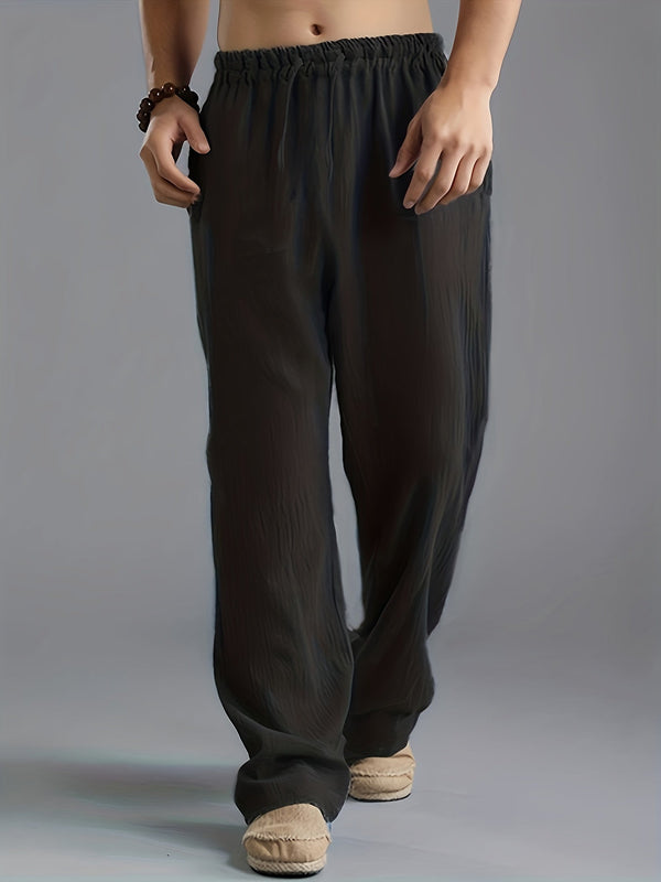 Heren linnen broeken - lichtgewicht en trendy casual pantalons
