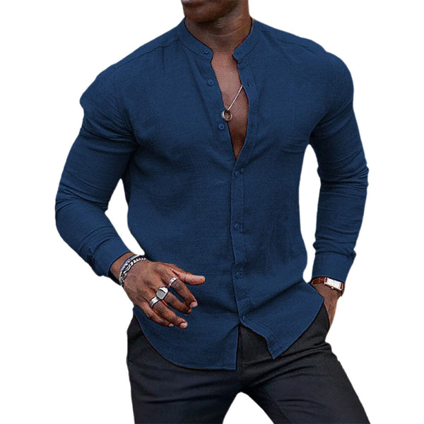 Heren smart casual overhemd - veelzijdig longsleeve