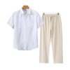 2-delige set voor mannen: casual shirt en broek - relaxte pasvorm voor elke dag