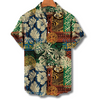 Bloemenpatroon kortemouwen shirt - veelzijdig casual herenoverhemd