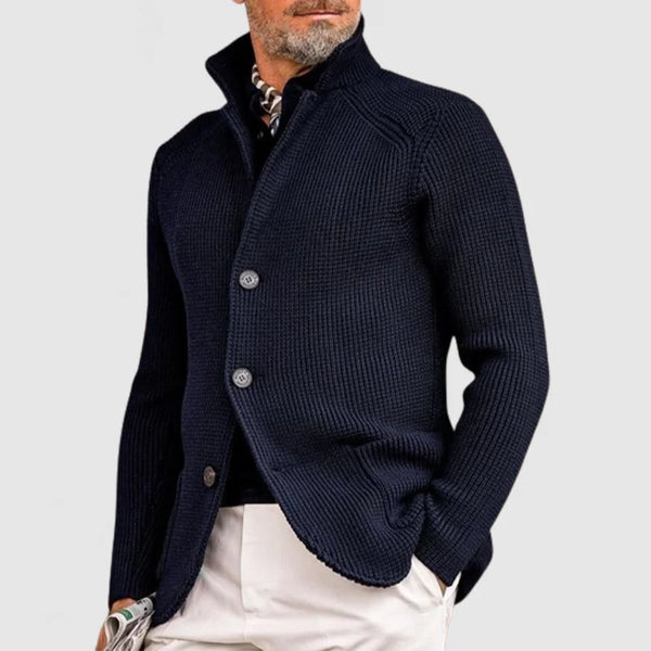 Heren gebreide cardiganjas - verfijnd layering stuk