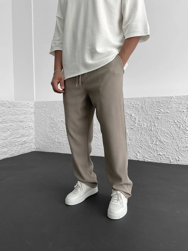 Heren geribde joggers - veelzijdige en trendy broeken
