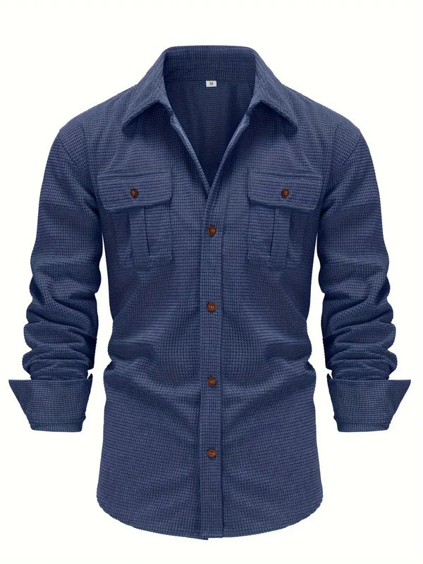 Heren corduroy shirt - een casual klassieker met zakken