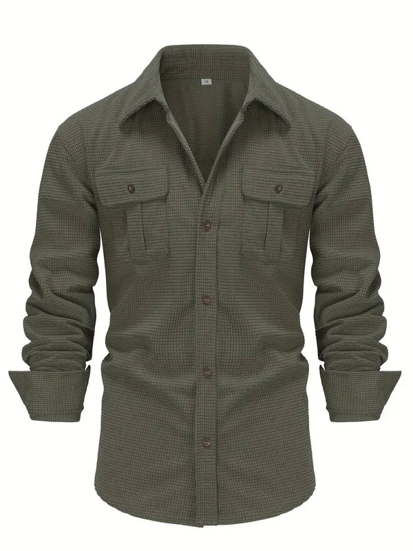 Heren corduroy shirt - een casual klassieker met zakken