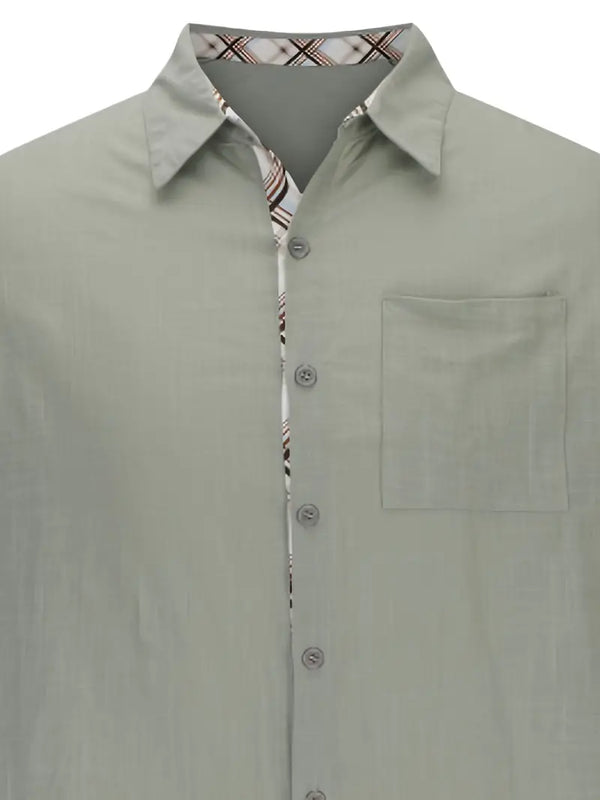 Heren casual zomershirt - lichtgewicht button-up met korte mouwen voor ontspanning op vakantie