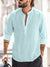 Heren linnen shirt - lichtgewicht casual mode voor zomerdagen - stijlvolle lange mouwen top voor dagelijks gebruik