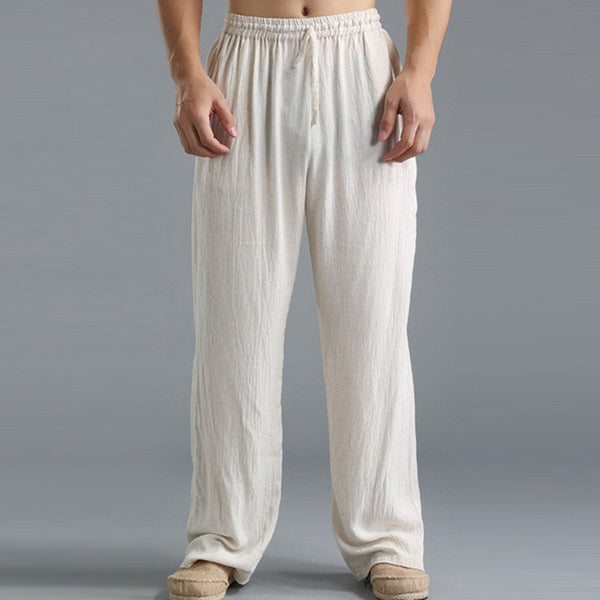 Heren linnen broeken - lichtgewicht en trendy casual pantalons