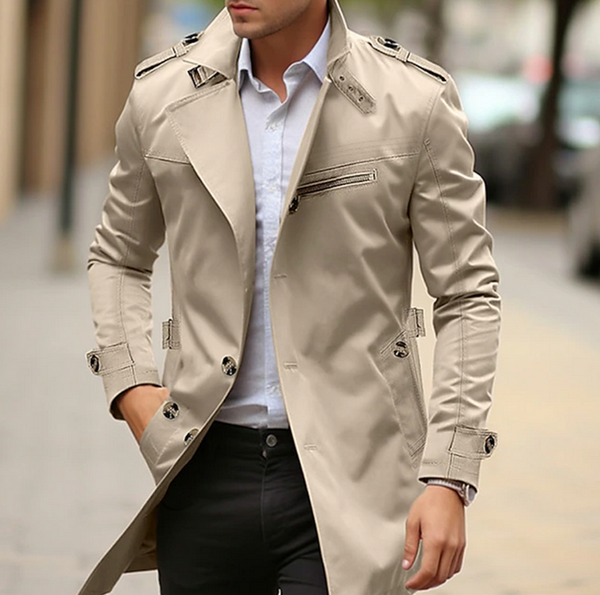 Stijlvolle trenchcoat voor mannen - modieuze lente buitenlaag