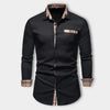 Heren smart casual shirt met geruit detail - eigentijdse fit kantoorkleding voor mannen