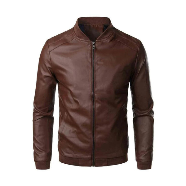 Heren leren bomberjack - tijdloze casual stijl