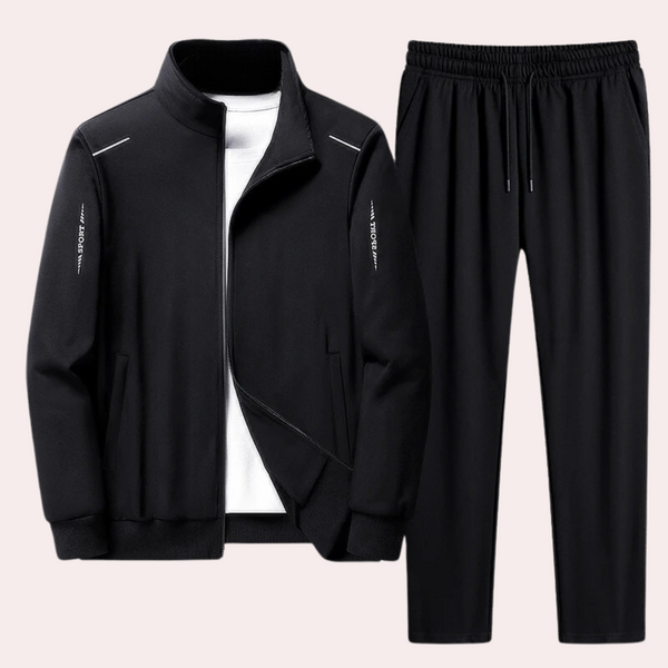 2-delige heren trainingsset moderne vrijetijdskleding - casual jack en broek voor dagelijkse outfits