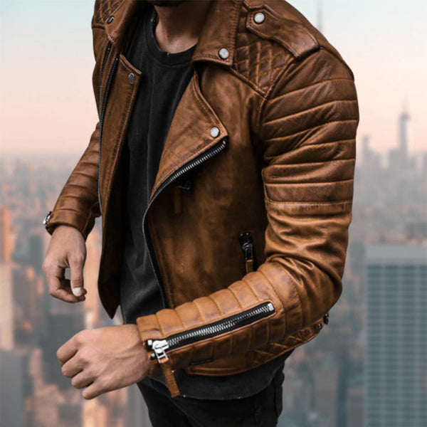 Bikerjack - tijdloze lederen buitenkleding voor mannen