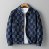 Heren casual overhemden met ruitpatroon - trendy blauwe jas voor elke dag
