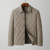Leren gewatteerd jack voor heren - lichtgewicht, stijlvolle buitenkleding voor casual en kantoorlook