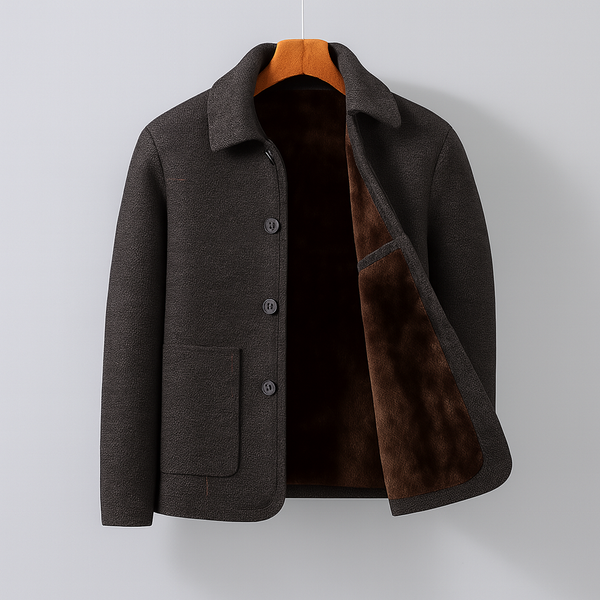 Heren wollen jas klassiek model warmte voor de herfst & winter - tijdloze stijl & hoogwaardige materialen