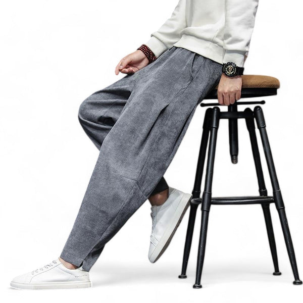 Heren wijde broek - veelzijdige casual outfit met een relaxte pasvorm voor dagelijks gebruik