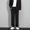 Heren slim fit smart broeken voor kantoor en avondkleding - klassiek formele pantalon