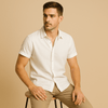 Heren korte mouw linnen shirt - ademend en relaxed fit casual top