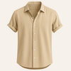 Heren korte mouw linnen shirt - ademend en relaxed fit casual top