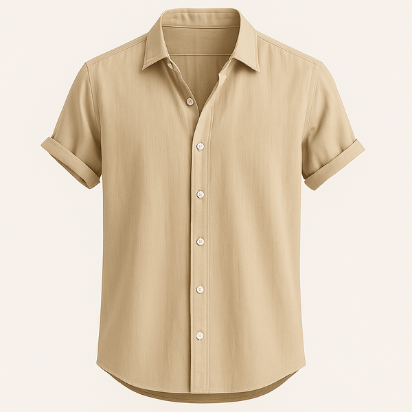 Heren korte mouw linnen shirt - ademend en relaxed fit casual top