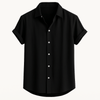 Heren korte mouw linnen shirt - ademend en relaxed fit casual top