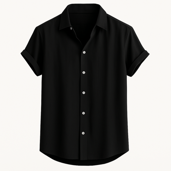 Heren korte mouw linnen shirt - ademend en relaxed fit casual top