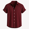 Heren korte mouw linnen shirt - ademend en relaxed fit casual top