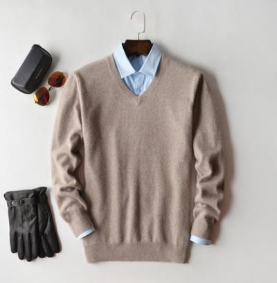 Kasjmieren trui - luxe heren knitwear voor een stijlvolle garderobe upgrade
