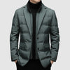 Heren gewatteerde blazer voor stijlvolle kantoor- en casual look - elegante warme jas voor frisse dagen