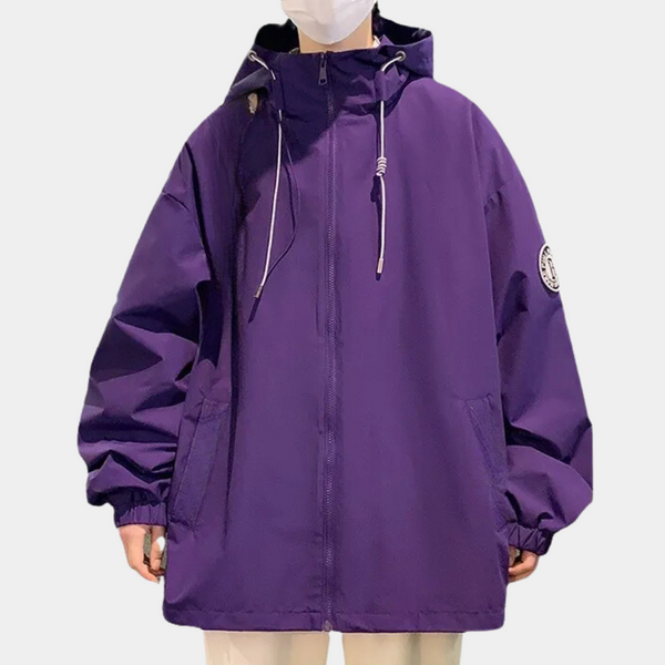 Mannen lichtgewicht regenjas trendy met capuchon voor casual buitenactiviteiten - ademend materiaal voor elk weertype