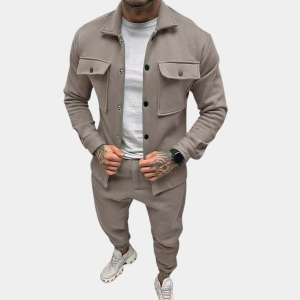 2-delig casual heren tracksuit set - moderne joggingoutfit