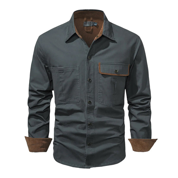 Heren langemouw werkshirt - veelzijdig en stijlvol