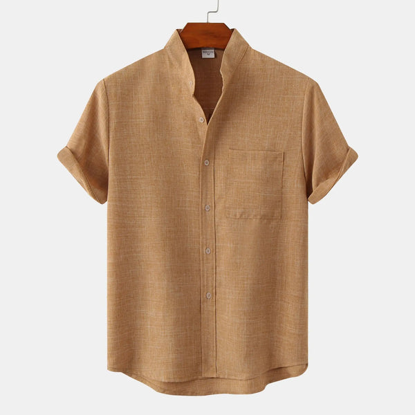 Heren casual shirt - lichtgewicht korte mouwen top voor elke gelegenheid