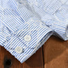 Heren casual shirt met textuur - luchtige blauwe outfit voor smart casual gelegenheden